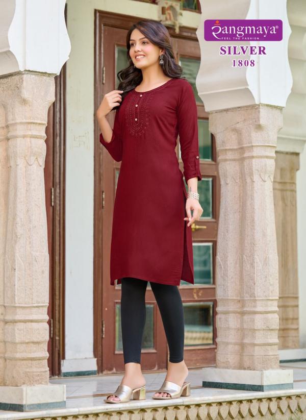 Rangmaya Silver Vol 18 Casual Rayon Kurti Collection